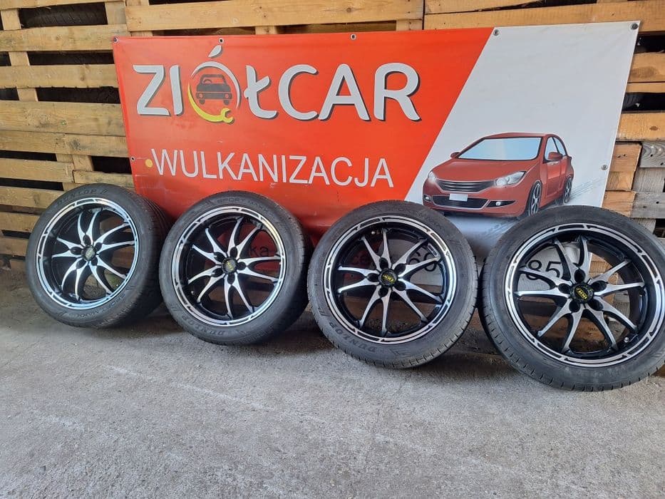Alufelgi 5x100 17 cali ET32 DOTZ Tupac Audi Seat Skoda VW Toyota koła