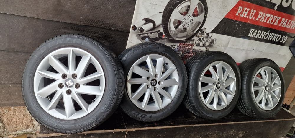 Alufelgi+Opony letnie r15 5x100 et38 SEAT Ibiza IV
