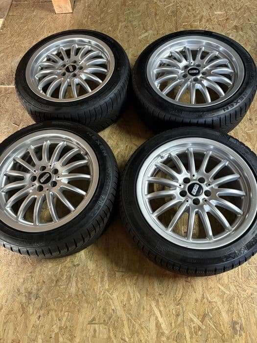 Felgi 17” 8j 5x100, 225x45r17 opony zimowe