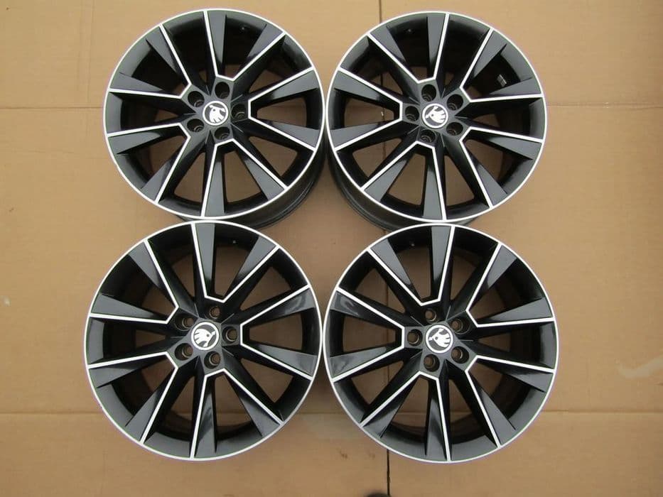 4x felgi aluminiowe 17 skoda kamiq 7 j 5x100 et46 / oryginalne