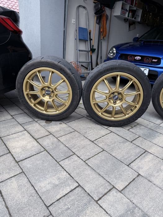 Felgi złote prodrive oz subaru 17” 5x100 rarytas