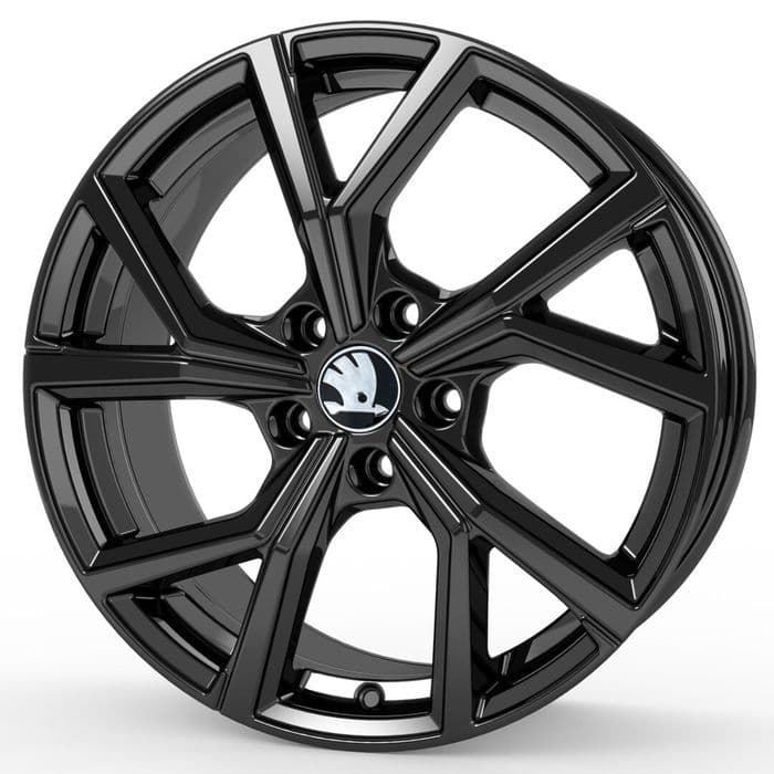 Felgi 17" do Skoda Fabia Kamiq Scala Roomster Scout Rapid Czarny Połysk