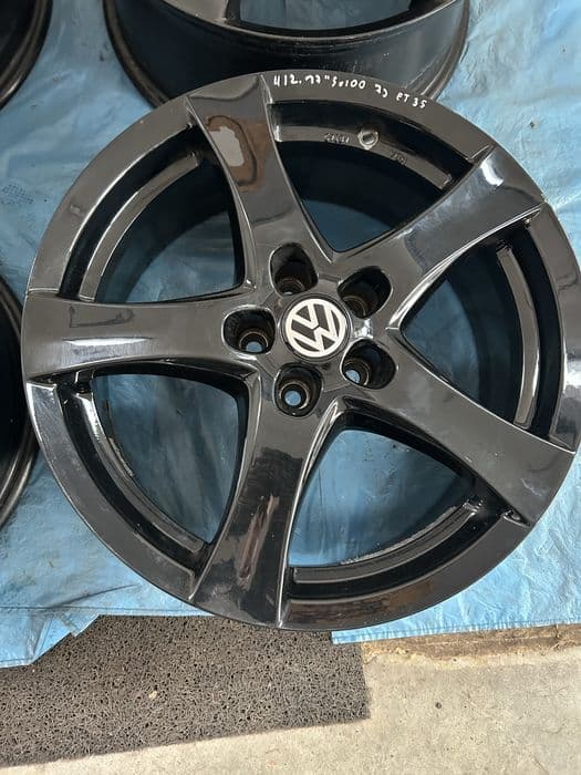 412 Felgi Aluminiowe Volkswagen Golf IV VW Polo R 17 5x100 Czarne