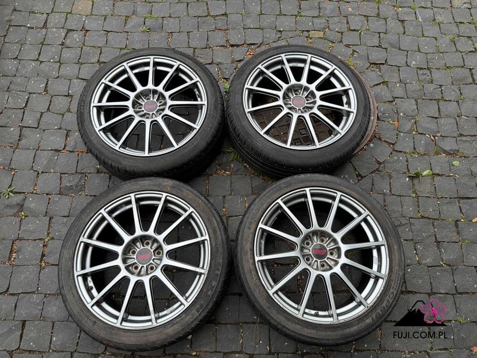 Felgi Enkei STi z Subaru Legacy BL/BP Tuned by STI 18 cali Forester BRZ Impreza JDM Outback 5x100 Toyota