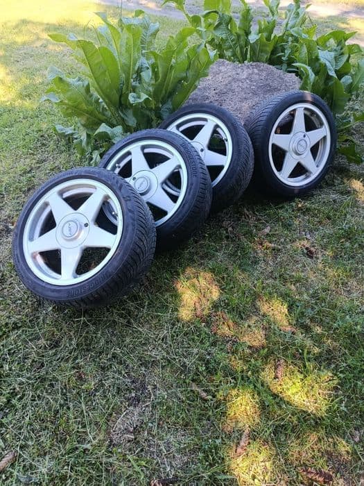 Kultowe Felgi AZEV Typ A 17" 5x100 | Oryginalne Dekielki | Youngtimer VAG Subaru