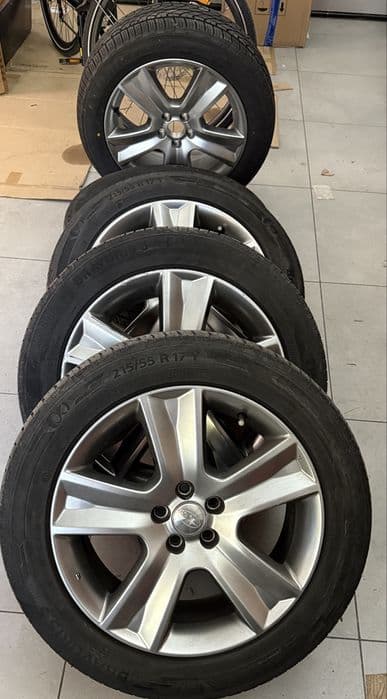 Felgi z oponami 5 szt Subaru OEM 17” zamiana 5x100