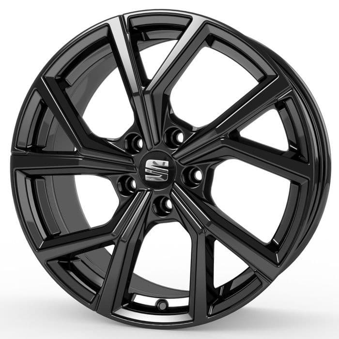 Felgi 17" do Seat Ibiza Arona Leon Toledo Czarny Połysk