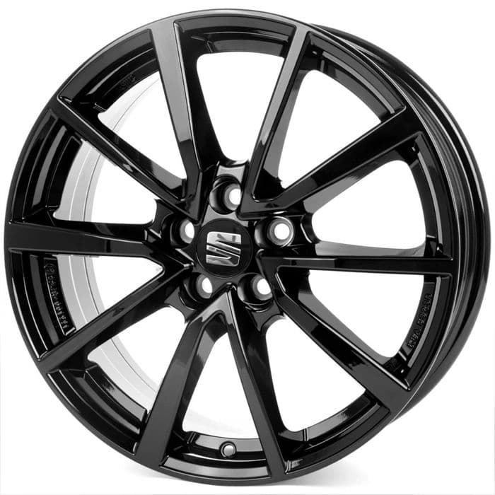 Felgi 17" do Seat Ibiza Arona Leon Toledo Czarny Połysk 5x100
