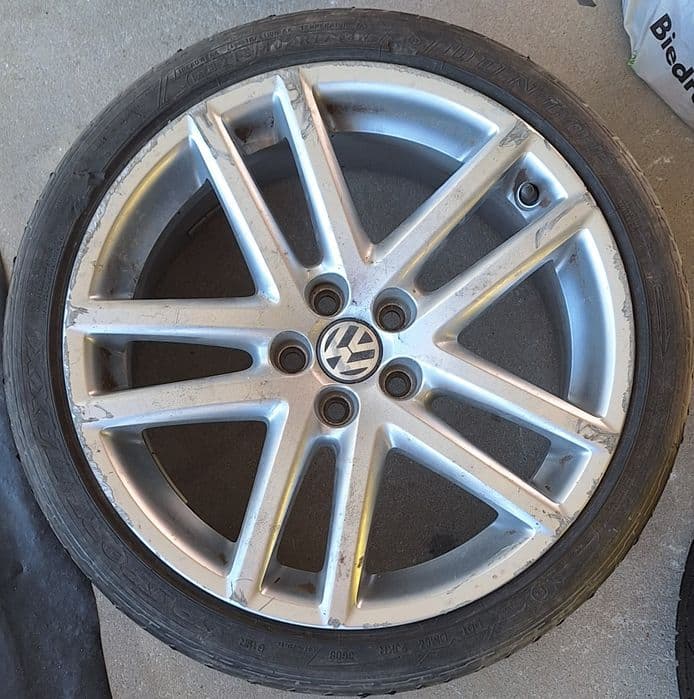 Felgi aluminiowe oryginalne VW 17" 5x100 7.5J ET35 komplet 4 szt.
