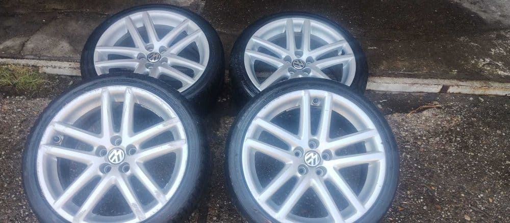 Komplet Alufelg 17" 5x100 VW Seat, Skoda Grupa VAG + gumy