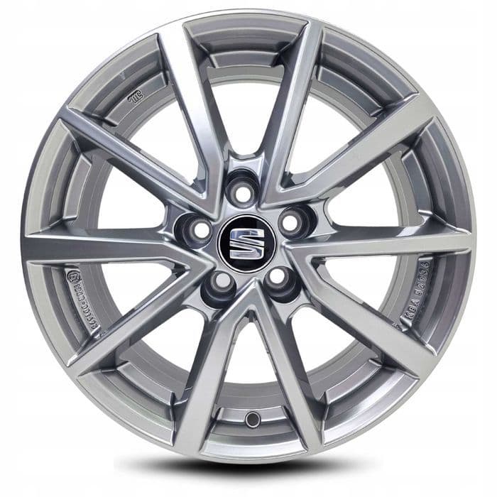 Felgi 17" do Seat Ibiza Arona Leon Toledo Srebrny Połysk 5x100