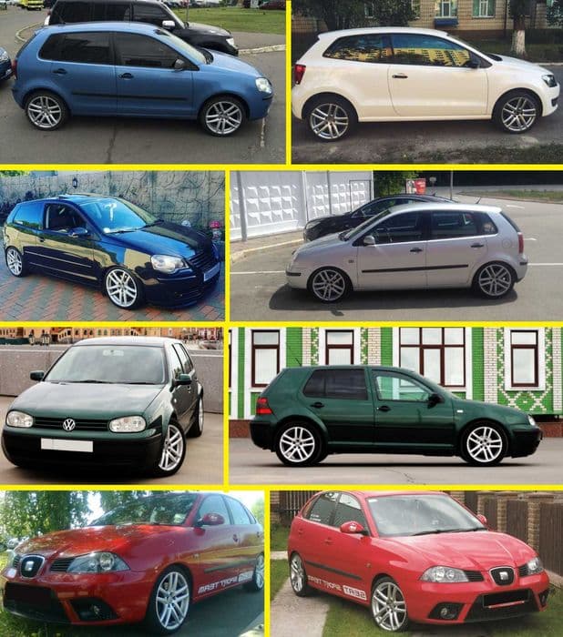 17" 5x100 7.5J ET35 6Q0601025AF Borber Sienna Polo/ Fabia/ A1/ Octavia/ Golf / Ibiza / Leon / Bora