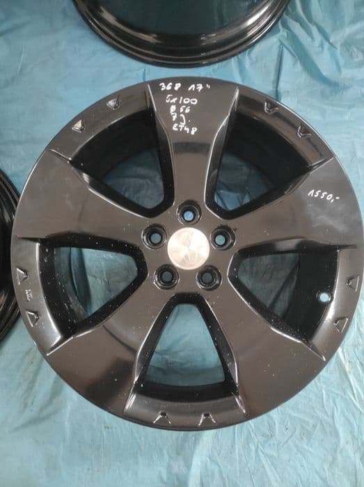 368 Felgi aluminiowe ORYGINAŁ SUBARU R 17 5x100 Czarne