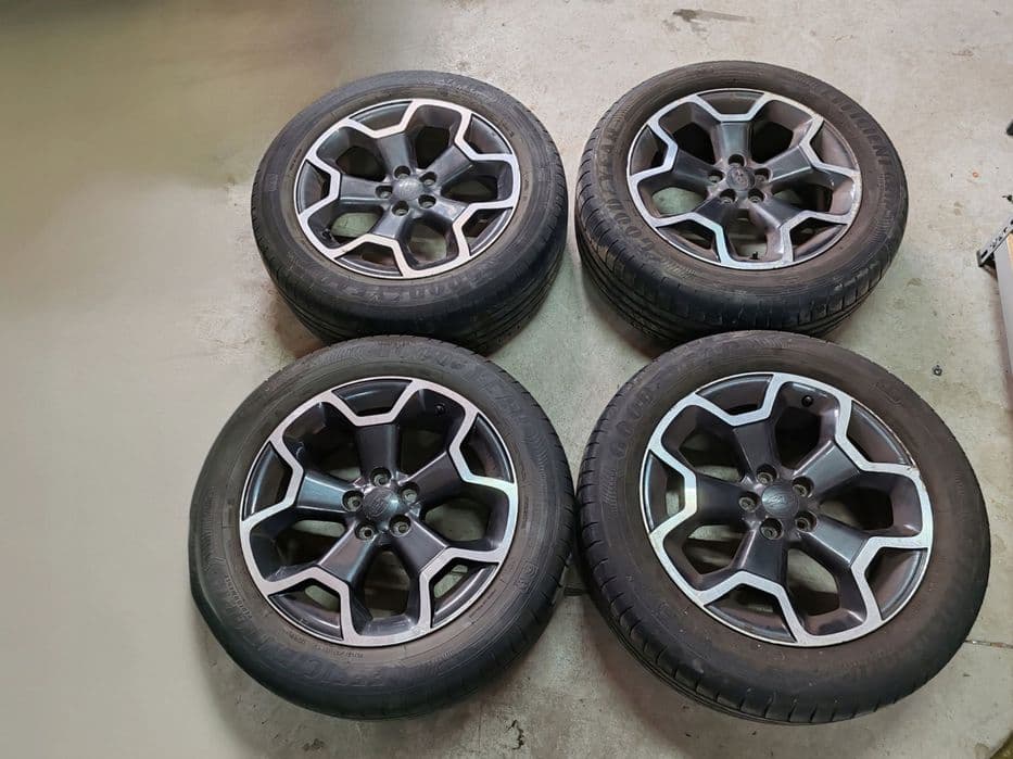 felgi aluminiowe z oponami 17 5x100 et 48 subaru xv 11-17