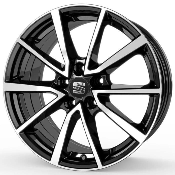 Felgi 17" do Seat Ibiza Arona Leon Toledo Czarny Poler