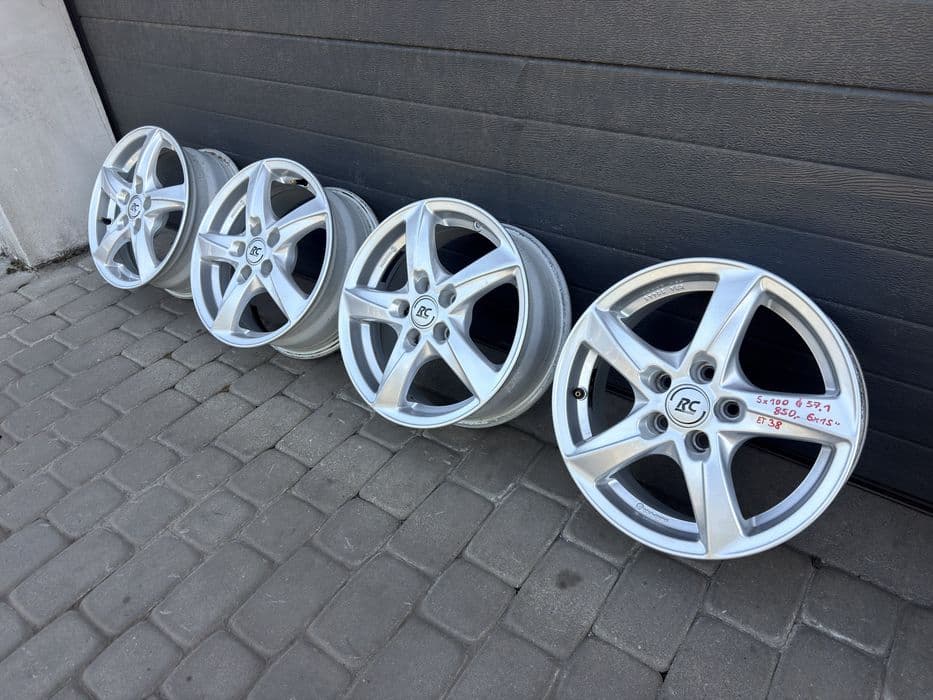 Felgi aluminiowe RC 15” 5x100 do Audi A3, VW Golf, Seat Ibiza