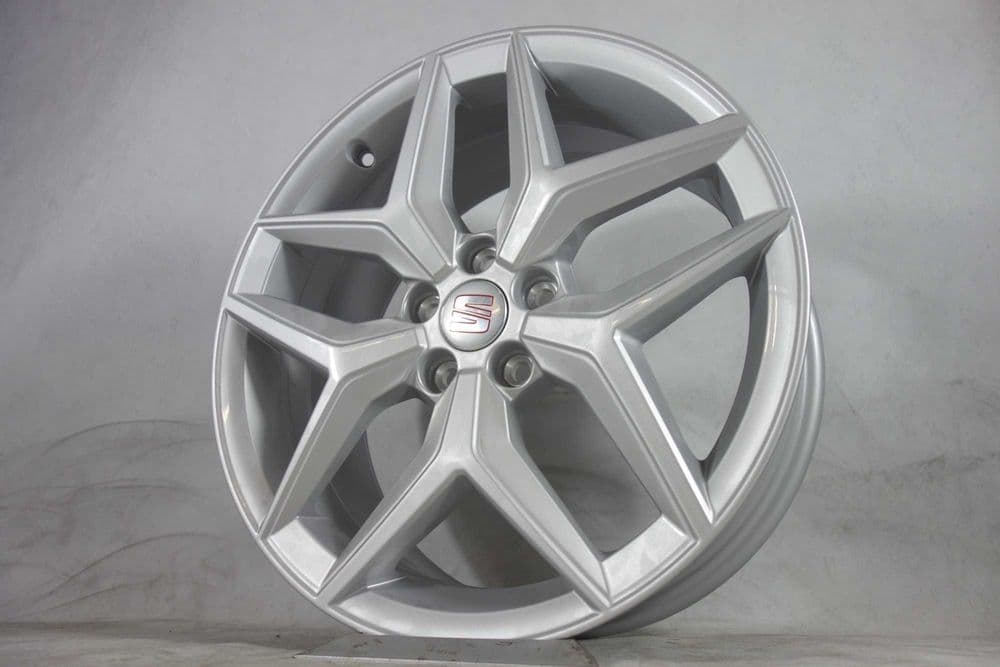 NOWE Alufelgi RONAL 17" 5x100 Seat Ibiza Srebrne 858