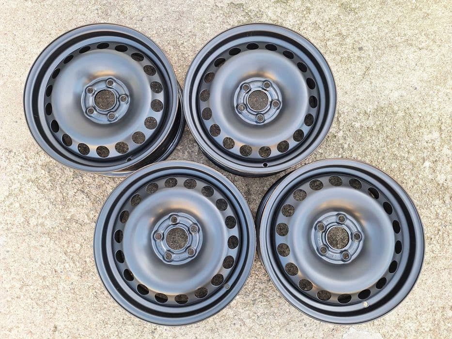 4 felgi stal.15 oryg 5x100 Audi A1,Seat Ibiza, Skoda Fabia, VW Polo mag. F273