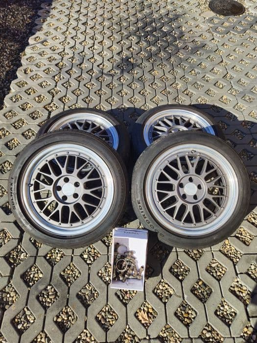Koła felgi 17" 5x100 wzór BBS LM + Opony letnie 205/50R17 Golf IV Leon A3