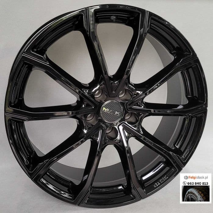 Felgi 17 Toyota Aygo X po liftingu facelifting 17 5,0 4x100 ET 40 54,1 mm od 2025 roku czarny połysk MAK